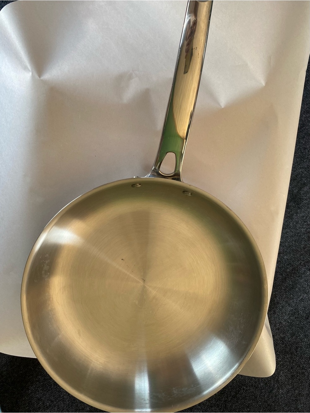 Tramontina Stainless Steel Frying Pan - Brushed Silver Finish